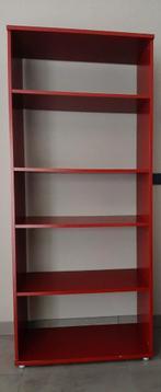 Boekenkast Rood kinderkamer, Huis en Inrichting, Kasten | Boekenkasten, Ophalen, Gebruikt, 25 tot 50 cm, 50 tot 100 cm