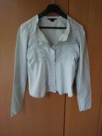 Prachtig pastel bloesje LE JEAN DE M+F GIRBAUD D38 snazzeys, Maat 38/40 (M), Girbaud, Zo goed als nieuw, Verzenden