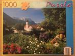 Puzzel Wallgau Bayerische Alpen 1000 stukjes,bergen, Ophalen of Verzenden, 500 t/m 1500 stukjes, Gebruikt, Legpuzzel