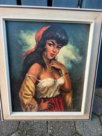 Zigeunerin schilderij, Ophalen of Verzenden