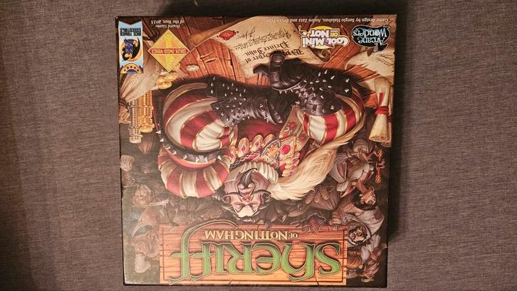 Sheriff of Nottingham + Merry Men Uitbreiding, Hobby en Vrije tijd, Gezelschapsspellen | Bordspellen, Zo goed als nieuw, Drie of vier spelers