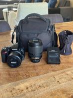 Nikon D5600 Set – Perfecte Starterskit met Twee Lenzen!, Audio, Tv en Foto, Fotocamera's Digitaal, Gebruikt, Spiegelreflex, Ophalen of Verzenden