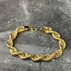 Gouden armband rope schakel 14 karaat goud dik model, Ophalen of Verzenden, Nieuw, Goud
