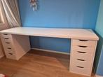 Compleet bureau alex ikea 200 cm x 60 cm, Huis en Inrichting, Bureaus, Ophalen, Zo goed als nieuw, Bureau