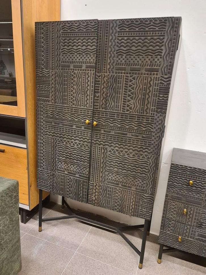 Nieuwe Eleonora Isa kast 160x90cm donker grijs mango €495, Huis en Inrichting, Woonaccessoires | Overige, Nieuw, Ophalen