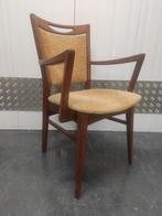 vintage stoel met armleuningen eetkamerstoel bureaustoel, Gebruikt, Mid Century jaren 50 60 design vintage, Hout, Eén