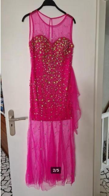 Fuchsia Jurk met Steentjes – FA Fashion Boutique Spain  beschikbaar voor biedingen