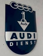 AUDI / AUTO UNION DIENST EMAILLEBORD 87X62, Verzamelen, Merken en Reclamevoorwerpen, Reclamebord, Ophalen of Verzenden, Zo goed als nieuw