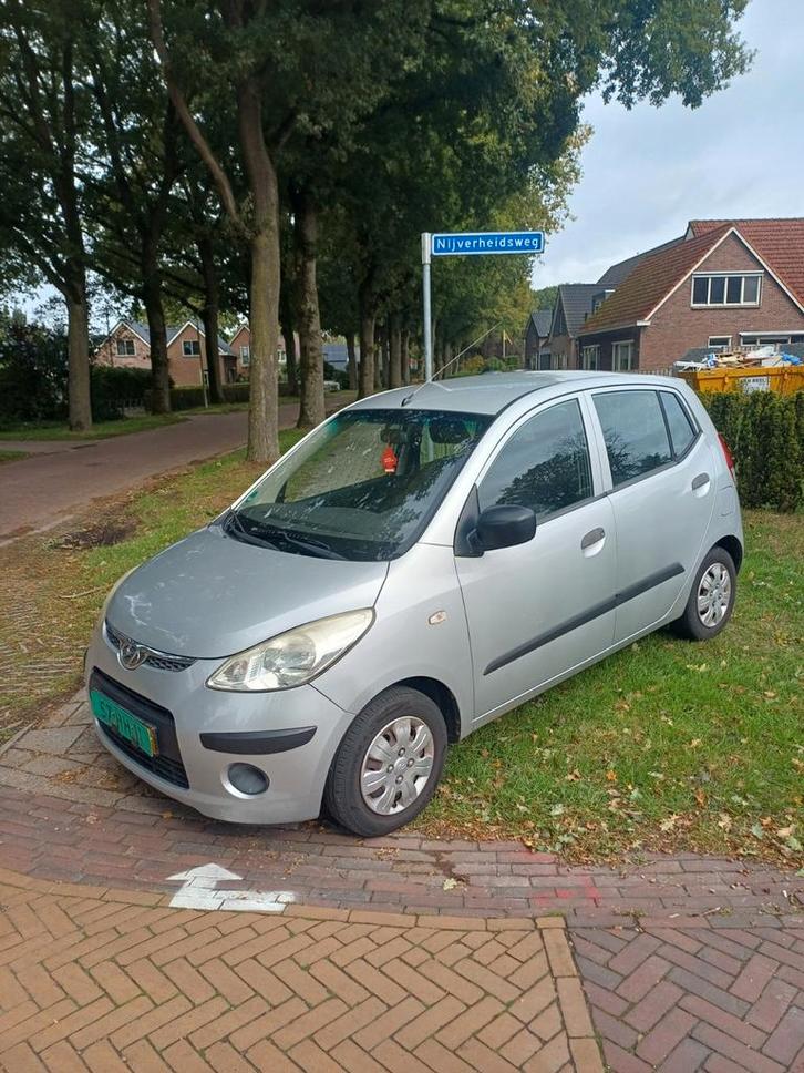 Hyundai i10 1.1 I 5DR 2010 Grijs Airco, Auto's, Hyundai, Bedrijf, i10, Benzine, B, Hatchback, Handgeschakeld, Origineel Nederlands