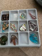 Murano handgeblazen glazen hangers ketting sieraad, Ophalen of Verzenden, Zo goed als nieuw, Hanger