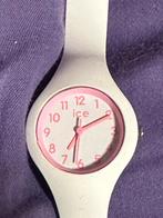 Horloge Ice Watch kind wit met roze, Ophalen of Verzenden, Zo goed als nieuw, Wit, Meisje