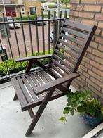 2 inklapbare hardhouten stoelen (ikea), Tuin en Terras, Gebruikt, Ophalen of Verzenden, Hout