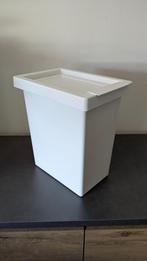 prullenbak IKEA, wit kunststof, Ophalen, Kunststof, Zo goed als nieuw, Minder dan 10 liter