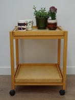 Deense trolley bijzettafel serveerwagen losse dienbladen, Ophalen, Gebruikt, Minder dan 50 cm, 25 tot 50 cm
