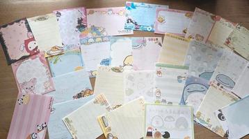 Verschillende memoblaadjes kawaii Sanrio