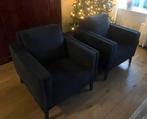 Twee luxe zwarte fauteuils Hofstede Raanhuis, Huis en Inrichting, Fauteuils, 75 tot 100 cm, Ophalen of Verzenden, Zo goed als nieuw