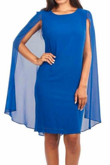 Ribkoff elegante jurk hemelsblauw met chiffon cape maat 40 beschikbaar voor biedingen