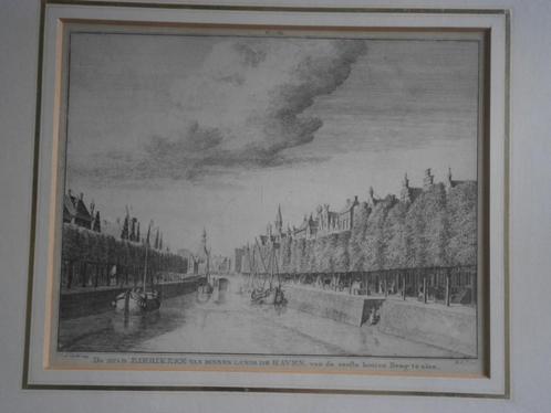 Zierikzee, Gravure v/d situATIE ZOALS DIE WAS IN 1754, Antiek en Kunst, Kunst | Etsen en Gravures, Ophalen of Verzenden