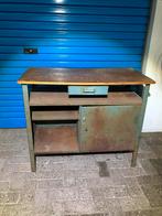 Vintage industriele werkbank, Doe-het-zelf en Verbouw, Werkbanken, Ophalen, Gebruikt, 70 tot 120 cm