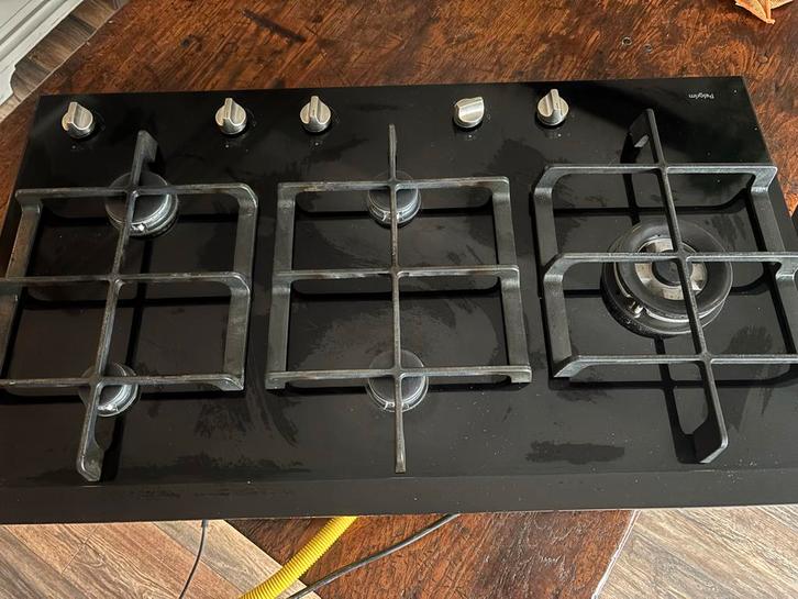 Pelgrim Gaskookplaat Glas - Zo Goed Als Nieuw!, Witgoed en Apparatuur, Fornuizen, Zo goed als nieuw, Inbouw, Gas, 3 kookzones of minder