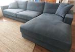 Loungebank in denim blauw, Ophalen, Zo goed als nieuw, Stof