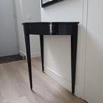 Wandtafeltje met spiegel - Zwart, halve maan, Huis en Inrichting, Tafels | Sidetables, Ophalen, Gebruikt, 50 tot 100 cm, Overige materialen