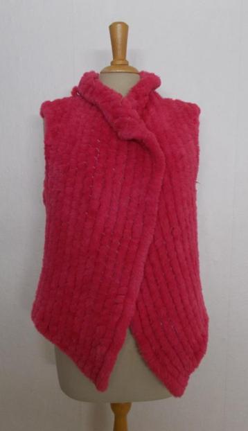 Super zacht en warm faux fur roze vest van Rino & Pelle! L beschikbaar voor biedingen