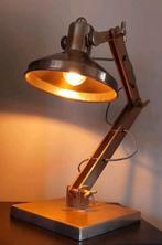HK Living rose kleurige industriële lamp, Huis en Inrichting, Lampen | Tafellampen, Zo goed als nieuw, Ophalen