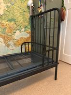 Stoer Zwart Metalen bed met auping bodem 80 bij 200, Kinderen en Baby's, Kinderkamer | Bedden, 85 tot 100 cm, Ophalen of Verzenden
