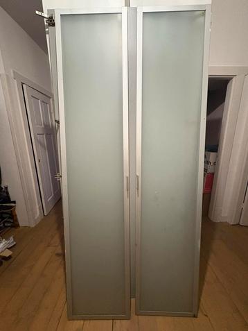 Ikea Pax Melkglas Kastdeuren 4 stuks