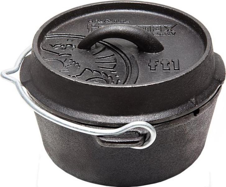 Grillpan Dutch Oven gietijzer, Huis en Inrichting, Keuken | Potten en Pannen, Nieuw, Gietijzer, Ophalen of Verzenden