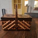 Vintage Naaikistje van Pools Houtsnijwerk 28 cm groot, Ophalen of Verzenden