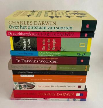 Charles Darwin/ Evolutie theorie - Partijtje van 11 boeken beschikbaar voor biedingen