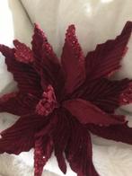 Kerstroos met clip voor decoratie nieuw, Ophalen of Verzenden, Nieuw