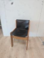 Ibisco stoel voor onderdelen, Huis en Inrichting, Stoelen, Gebruikt, Zwart, Vintage, Leer
