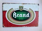 Brand Bier reclame bord 30 bij 20 metaal, Verzamelen, Ophalen of Verzenden, Zo goed als nieuw