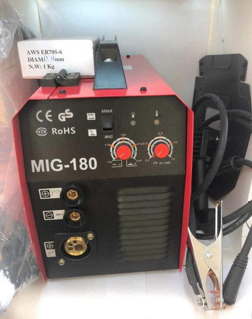 Gecombineerd lasapparaat mig180 / MMA nieuw, Doe-het-zelf en Verbouw, Gereedschap | Lasapparaten, Nieuw, Elektroden, 150 tot 250 ampère