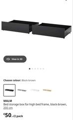 IKEA MALM storage boxes for high bad frame, 200 cm / laden, Ophalen, Gebruikt, 200 cm of meer, Minder dan 50 cm