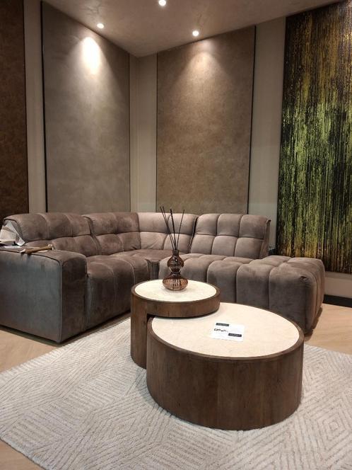 elementen / hoekbank Valentino taupe cosmo label51, Huis en Inrichting, Banken | Complete zithoeken, Nieuw, Stof, Ophalen