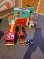 Brandweerman Sam Kazerne met Auto & Helikopter, Ophalen, Gebruikt