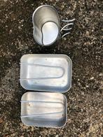Aluminium mess tins en drinkbeker, Ophalen of Verzenden, Landmacht, Nederland, Overige typen