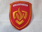 Opnaaibadge met Brandweerlogo, geborduurd, Verzenden, Zo goed als nieuw