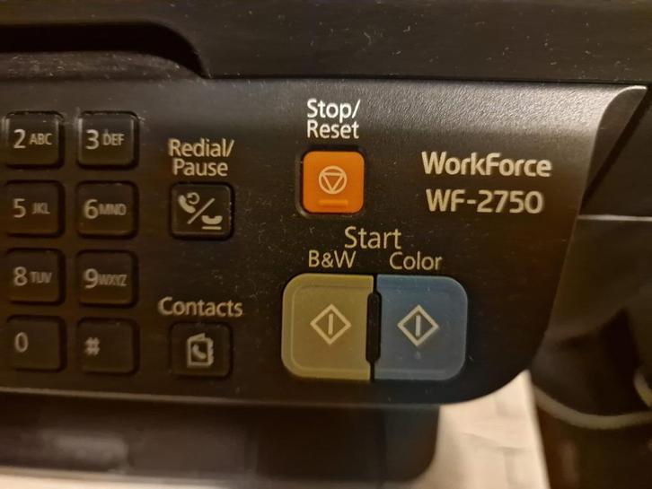 Epson WorkForce WF-2750 All-in-One Printer, Computers en Software, Printers, Gebruikt, All-in-one, Inkjetprinter, Faxen, Draadloos