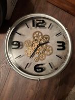 Mooie werkende klok met draaiende tandwielen, Huis en Inrichting, Ophalen, Zo goed als nieuw, Wandklok