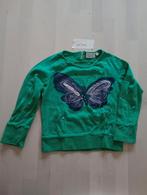 Tumble & Dry longsleeve groen + vlinder & pailletten 98/104, Kinderen en Baby's, Kinderkleding | Maat 104, Meisje, Ophalen of Verzenden