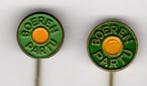 2 speldjes BOERENPARTIJ BOER KOEKKOEK (A3)  KIJK OOK EENS NA, Verzamelen, Speldjes, Pins en Buttons, Verzenden, Gebruikt, Overige onderwerpen