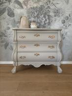 Prachtige landelijke ladekast~buikkast beige & goud, Ophalen, T, T, 50 tot 100 cm