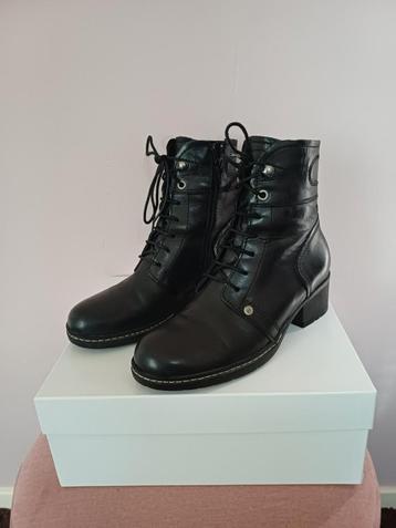 Wolky zwarte leren boots maat 37 beschikbaar voor biedingen
