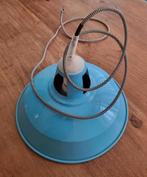 Blauwe metalen hanglamp, Ophalen, Zo goed als nieuw