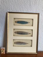 3 mini aquarellen op Protea Prothea bloem schutbladen, Minder dan 50 cm, Oorspronkelijke maker, Overige typen, Ophalen of Verzenden